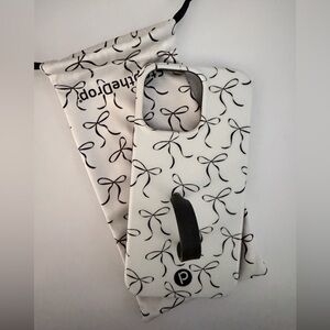 Loopy Black Bow Pattern Phone Case